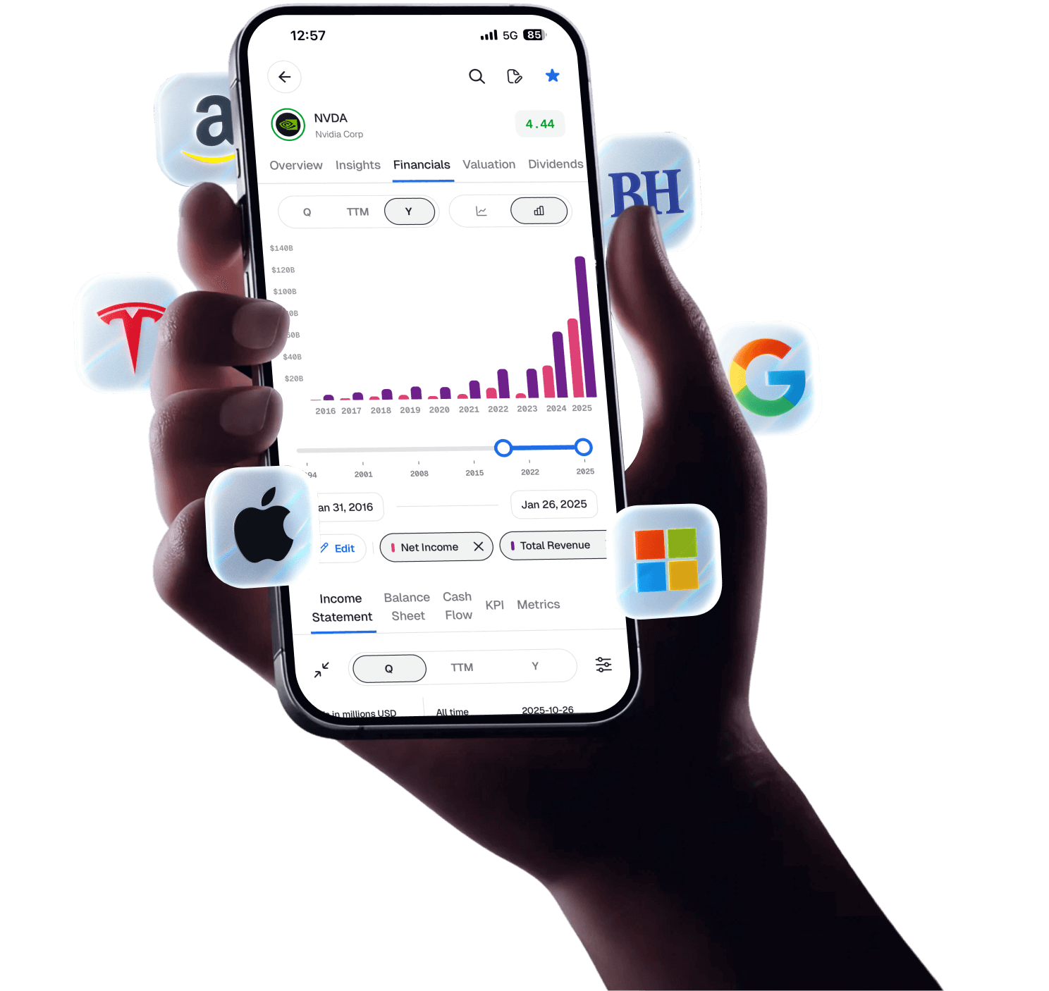Stock Unlock mobile app