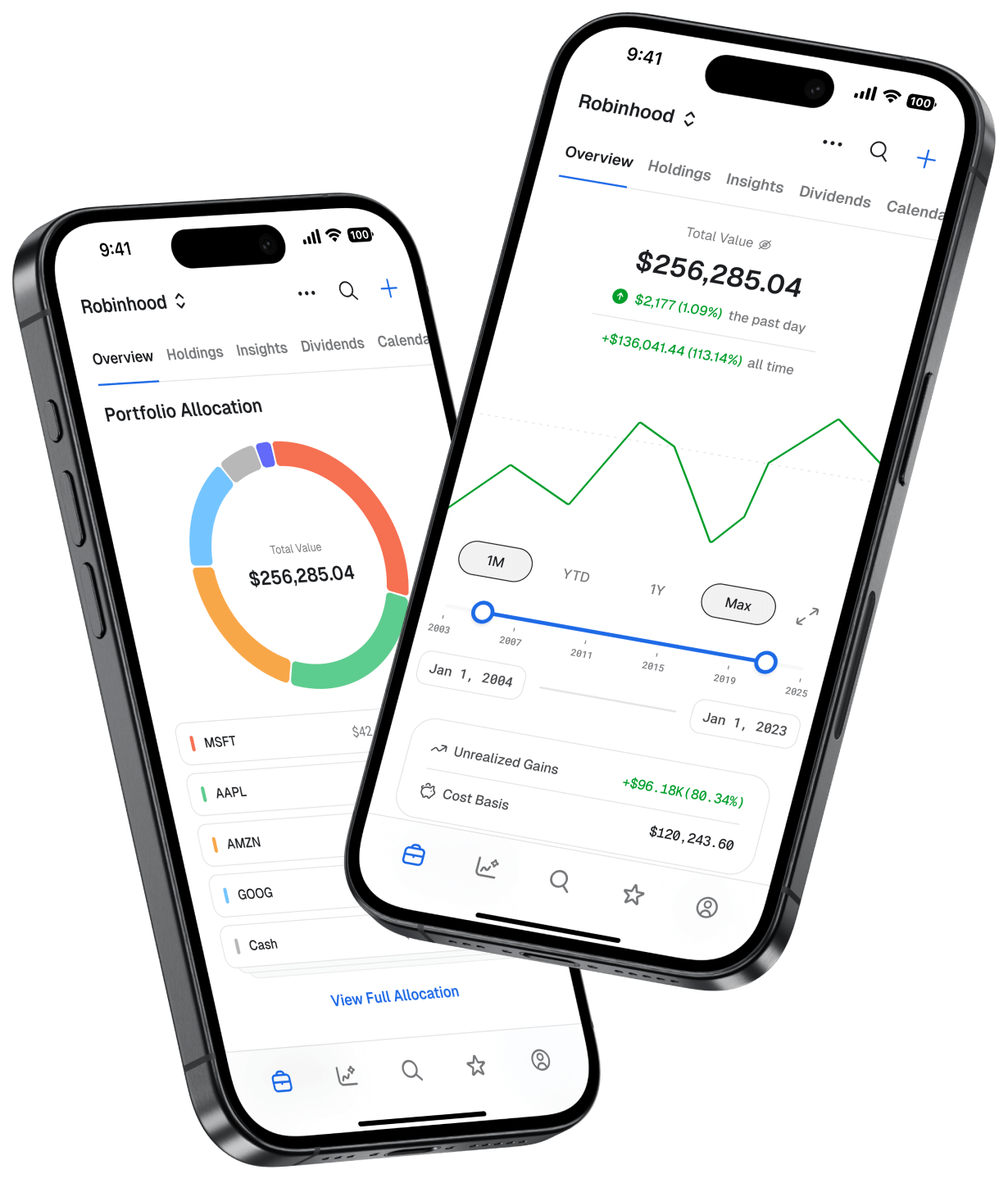 Portfolio Tracker Mobile UI