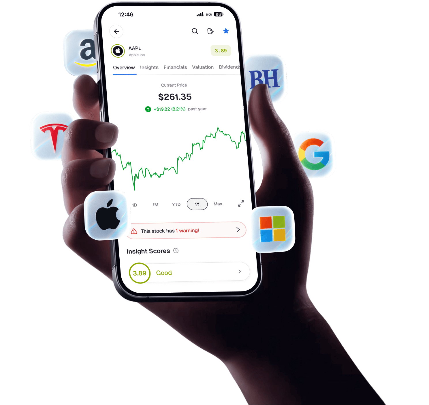 Stock Unlock mobile app