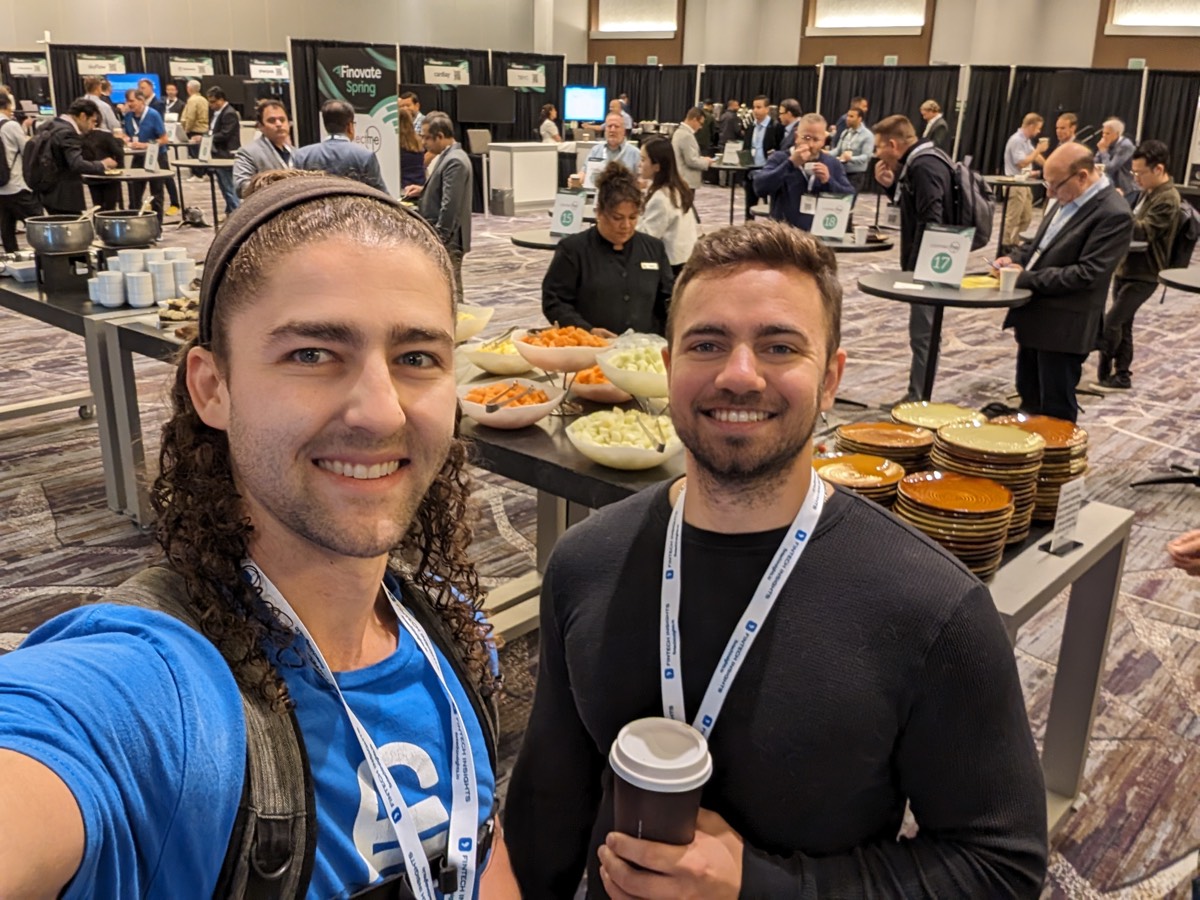 Jake and Daniel at Finovate conference