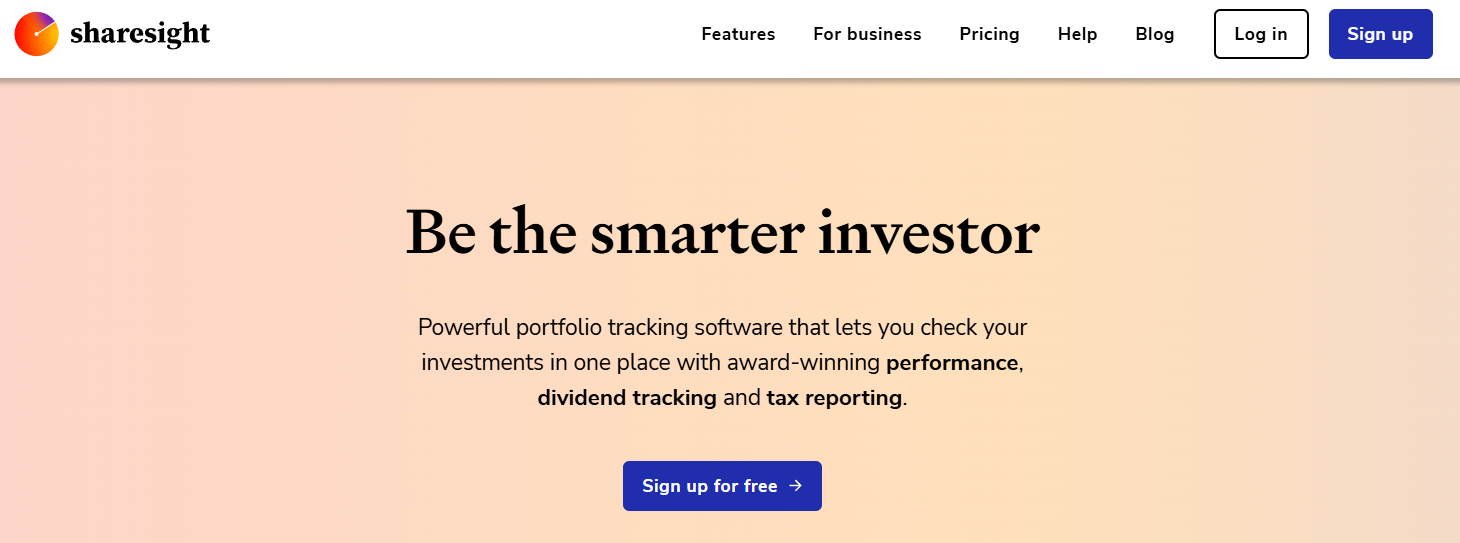 Sharesight portfolio tracking platform